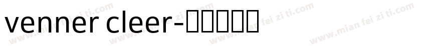 venner cleer字体转换
